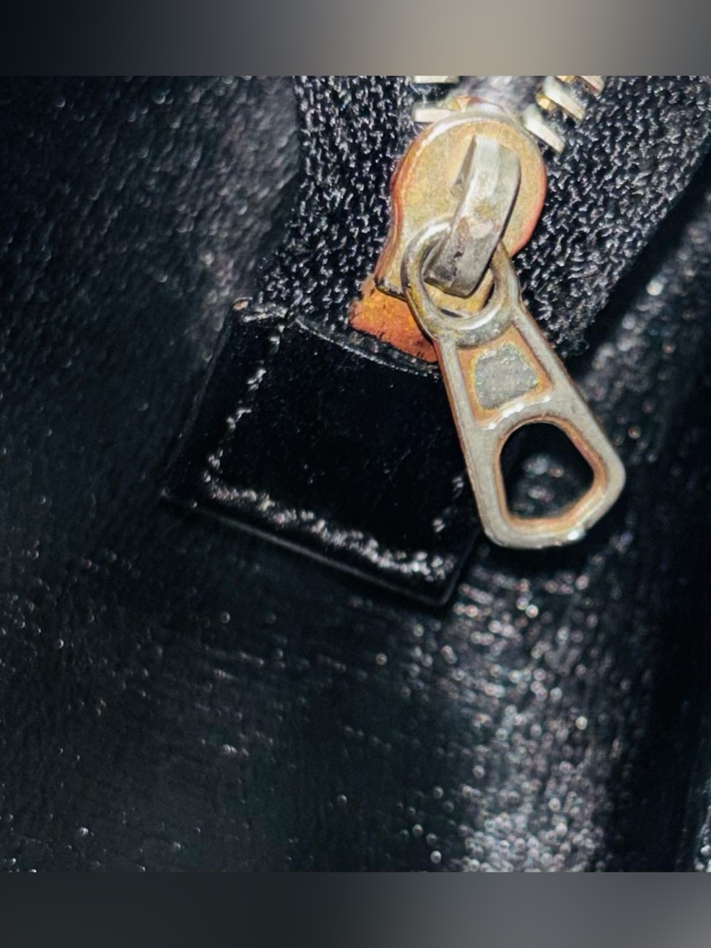 Vintage Celine Black Leather Crossbody Mini Bag with Gold Hardware - Picture 3 of 16